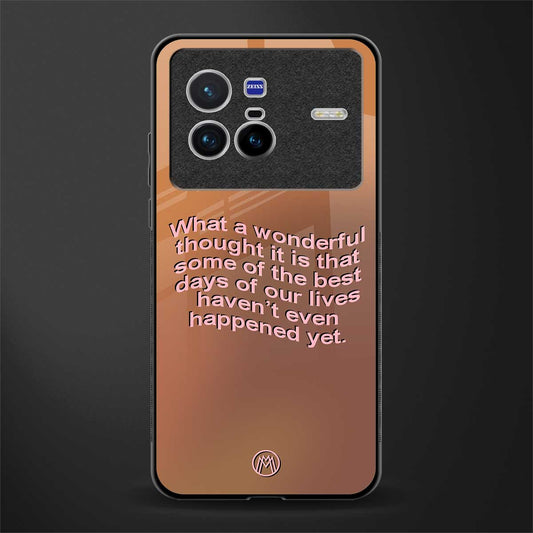 wonderful thought glass case for vivo x80 image