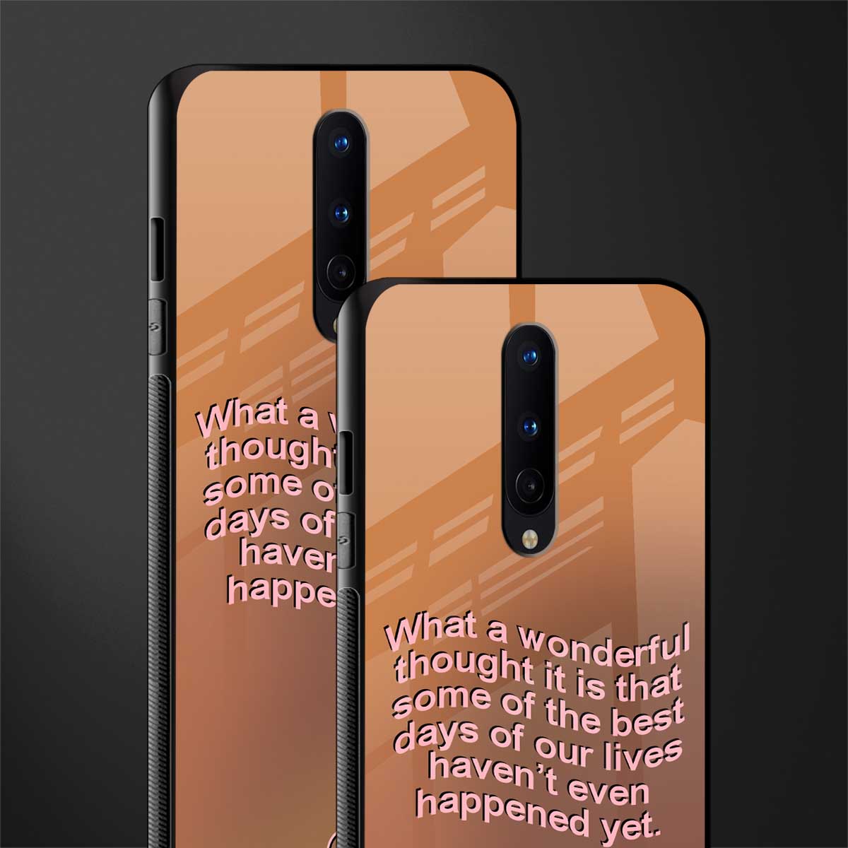 wonderful thought glass case for oneplus 8 image-2