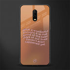 wonderful thought glass case for oneplus 6t image