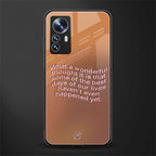 wonderful thought back phone cover | glass case for xiaomi 12 pro