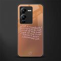 wonderful thought back phone cover | glass case for vivo v25 pro 5g
