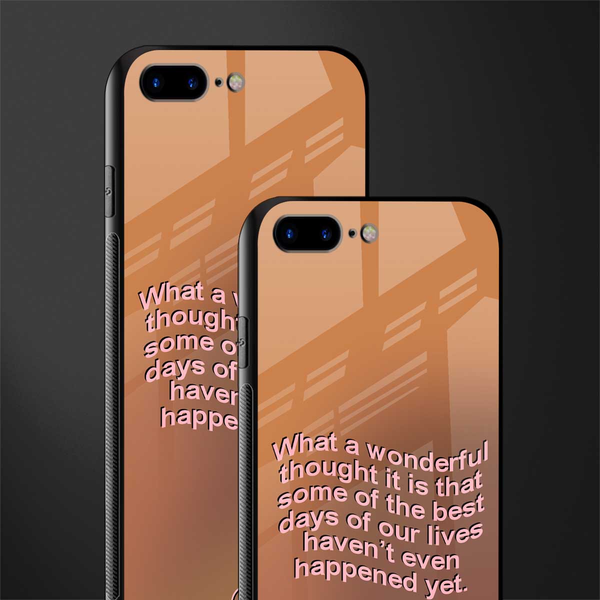 wonderful thought glass case for iphone 7 plus image-2