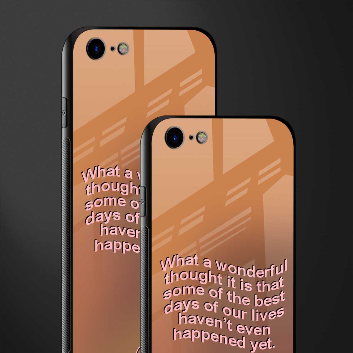 wonderful thought glass case for iphone se 2020 image-2