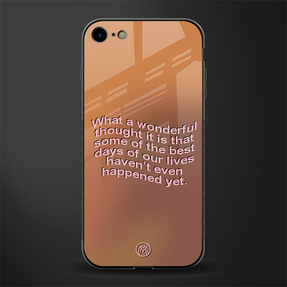 wonderful thought glass case for iphone se 2020 image