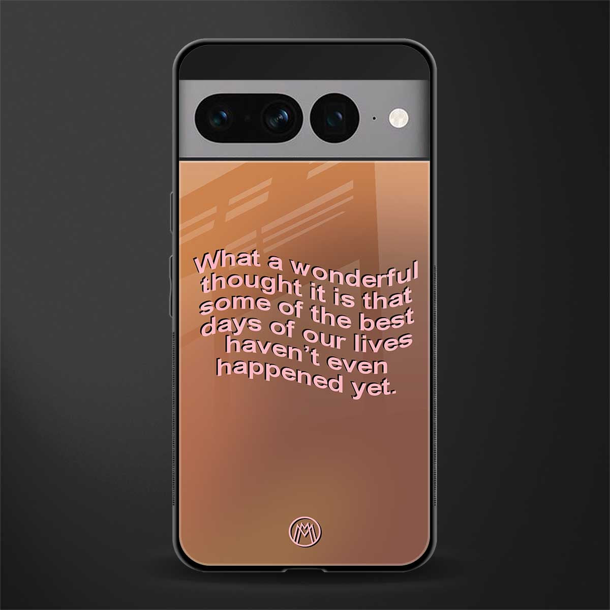 wonderful thought back phone cover | glass case for google pixel 7 pro