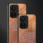 wonderful thought back phone cover | glass case for vivo t1 44w 4g