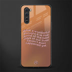 wonderful thought glass case for oneplus nord ac2001 image