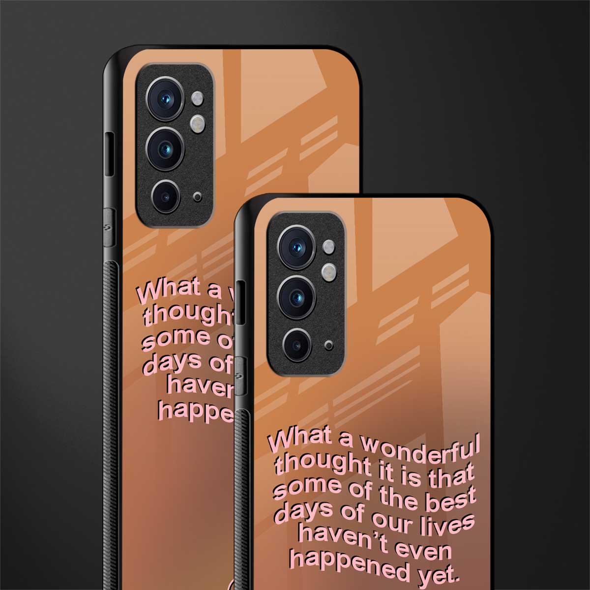 wonderful thought glass case for oneplus 9rt image-2