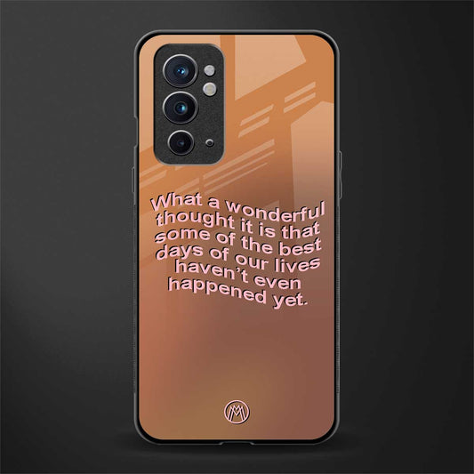 wonderful thought glass case for oneplus 9rt image