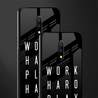 work hard play hard glass case for oppo k3 image-2