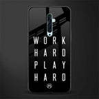 work hard play hard glass case for oppo reno 2f image