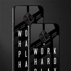 work hard play hard glass case for vivo s1 pro image-2