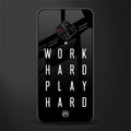 work hard play hard glass case for vivo s1 pro image