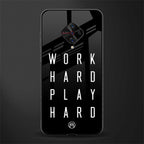 work hard play hard glass case for vivo s1 pro image