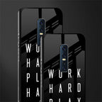 work hard play hard glass case for vivo v17 pro image-2