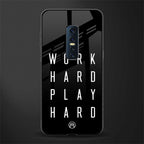 work hard play hard glass case for vivo v17 pro image