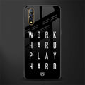 work hard play hard glass case for vivo z1x image
