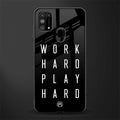 work hard play hard glass case for samsung galaxy f41 image