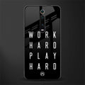 work hard play hard glass case for redmi k20 pro image