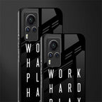 work hard play hard glass case for vivo x60 pro image-2