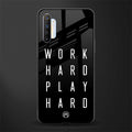 work hard play hard glass case for realme x2 image
