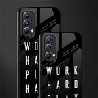 work hard play hard glass case for oppo f19 image-2