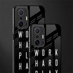 work hard play hard glass case for mi 11t pro 5g image-2