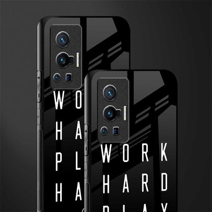 work hard play hard glass case for vivo x70 pro image-2