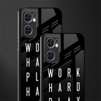 work hard play hard glass case for oppo reno7 5g image-2