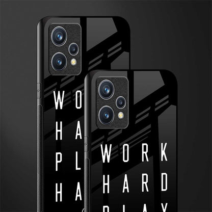 work hard play hard glass case for realme 9 4g image-2
