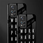 work hard play hard glass case for poco m4 pro 5g image-2
