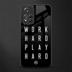 work hard play hard glass case for xiaomi 11i 5g image