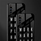 work hard play hard glass case for realme x50 pro image-2