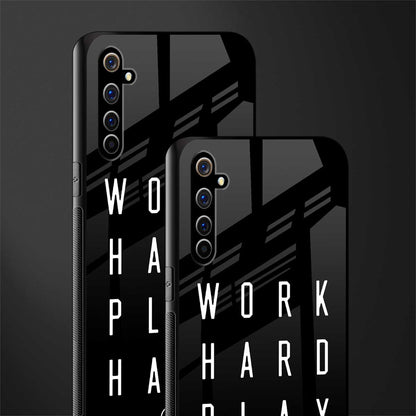 work hard play hard glass case for realme x50 pro image-2