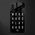 work hard play hard glass case for realme x50 pro image