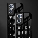 work hard play hard glass case for oneplus nord ce 2 5g image-2