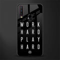 work hard play hard glass case for vivo y12 image