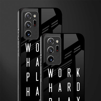 work hard play hard glass case for samsung galaxy note 20 ultra 5g image-2