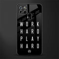 work hard play hard glass case for realme narzo 30a image