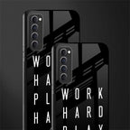 work hard play hard glass case for oppo reno 4 pro image-2