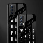 work hard play hard glass case for realme x7 image-2