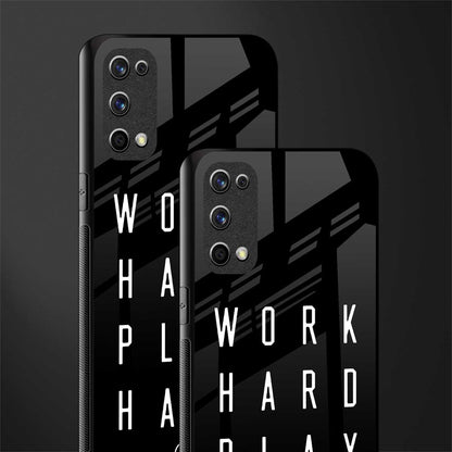 work hard play hard glass case for realme x7 pro image-2