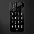 work hard play hard glass case for redmi note 10 image