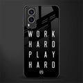work hard play hard glass case for vivo v21e 5g image
