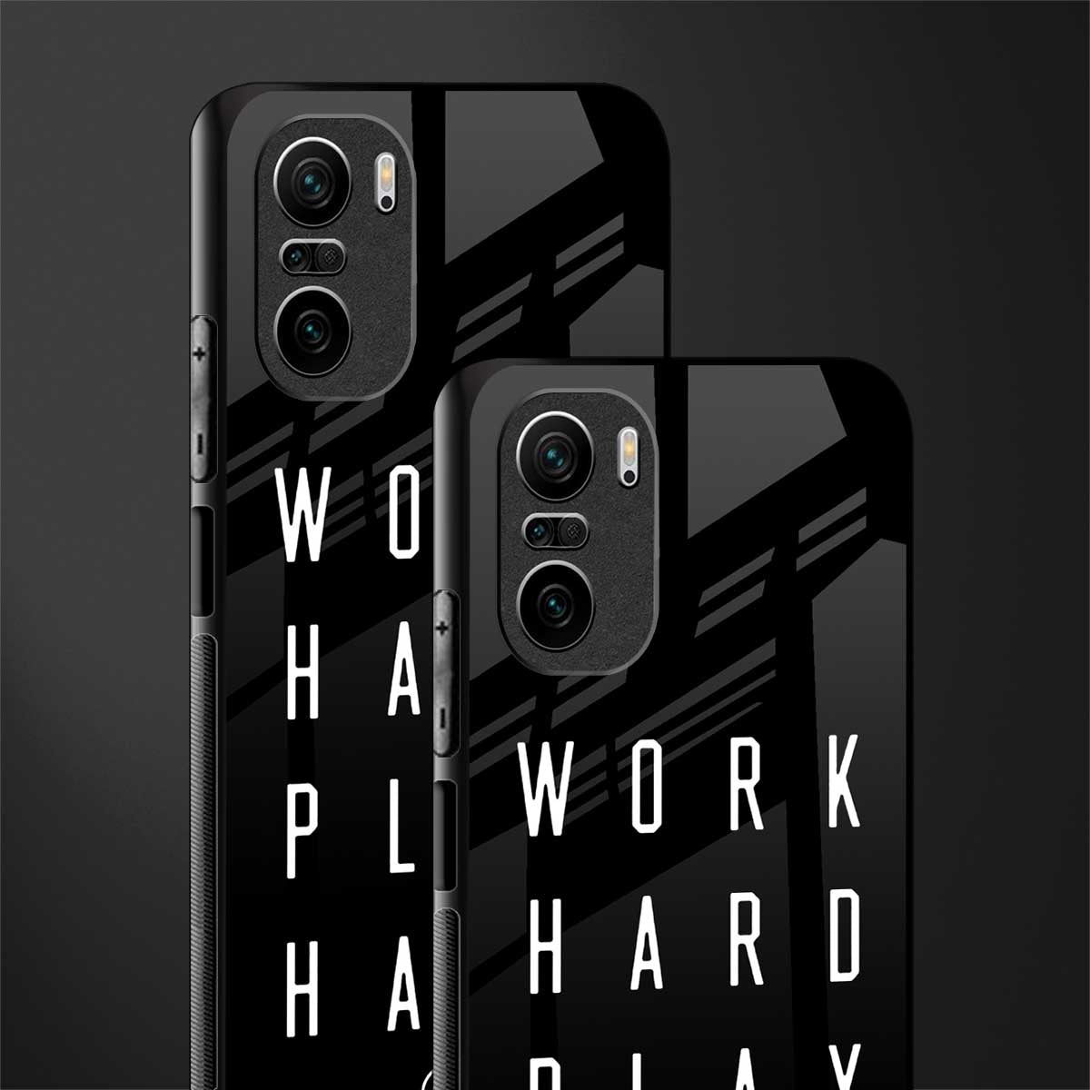 work hard play hard glass case for mi 11x 5g image-2