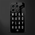 work hard play hard glass case for oneplus 10 pro 5g image