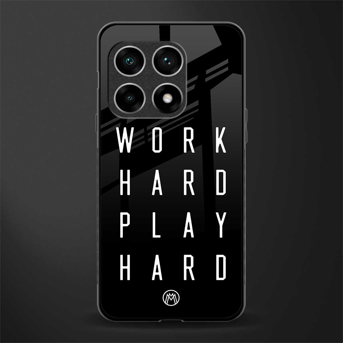 work hard play hard glass case for oneplus 10 pro 5g image