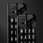 work hard play hard glass case for vivo x70 image-2