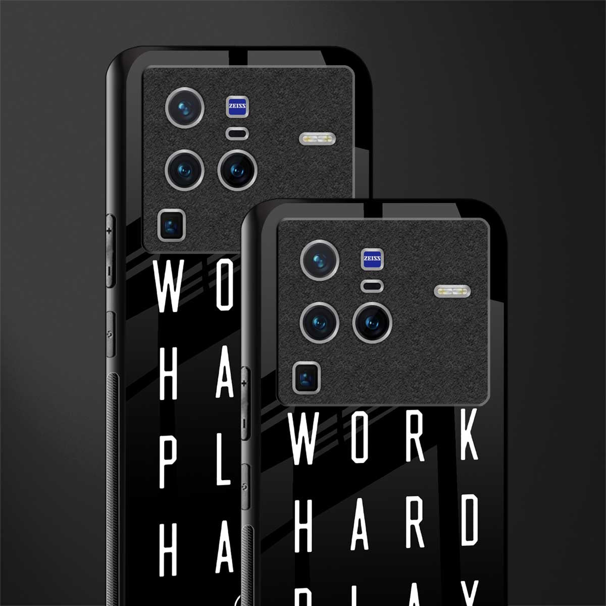 work hard play hard glass case for vivo x80 pro 5g image-2
