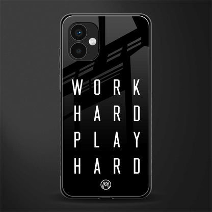 work hard play hard back phone cover | glass case for samsung galaxy a04
